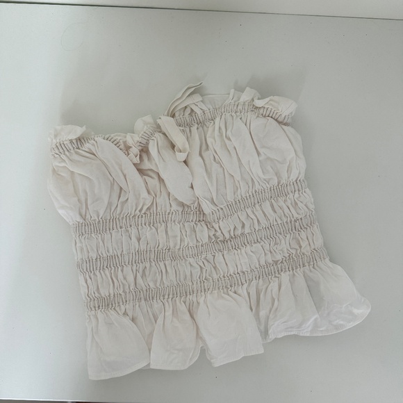 Ruched Strapless Top Size Small - Picture 1 of 2